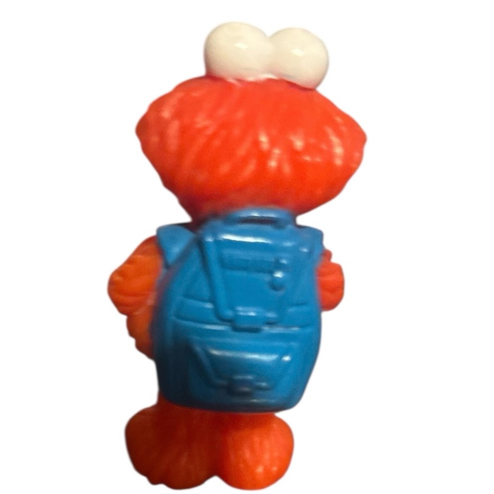 Vintage Elmo With Backpack Plastic 3 In Sesame Street - Picture 2 of 5